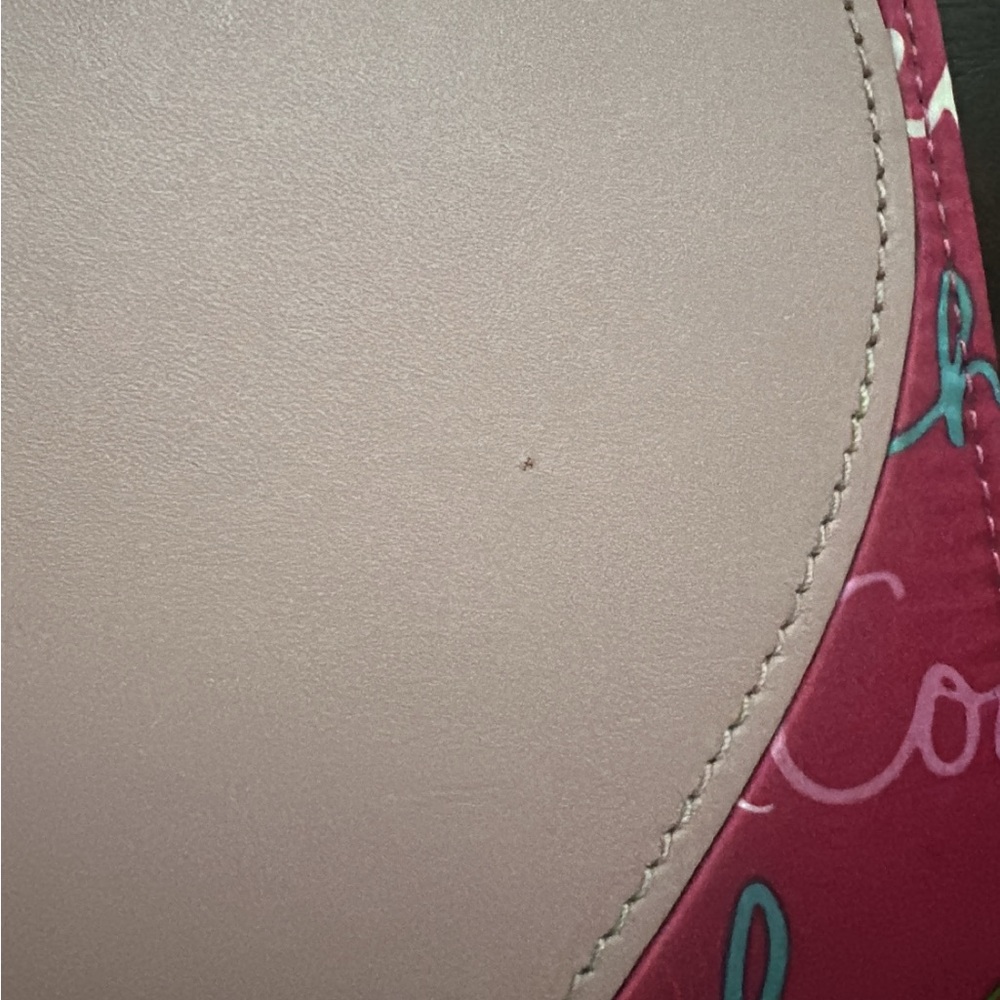 Coach Script Heart Leather Mousepad - image 3